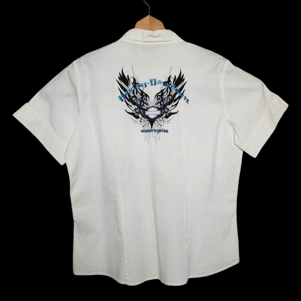 Harley Davidson Button Up Shirt - Women's XL